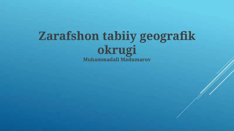 Zarafshon tabiiy geografik okrugi 1