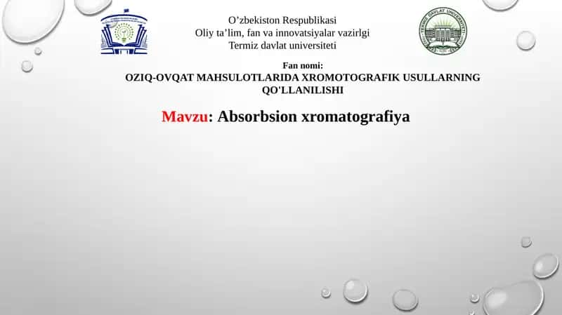 Absorbsion xromatografiya 1