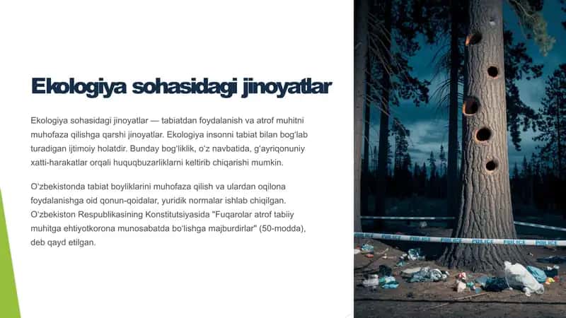 Ekologiya sohasidagi jinoyatlar 1