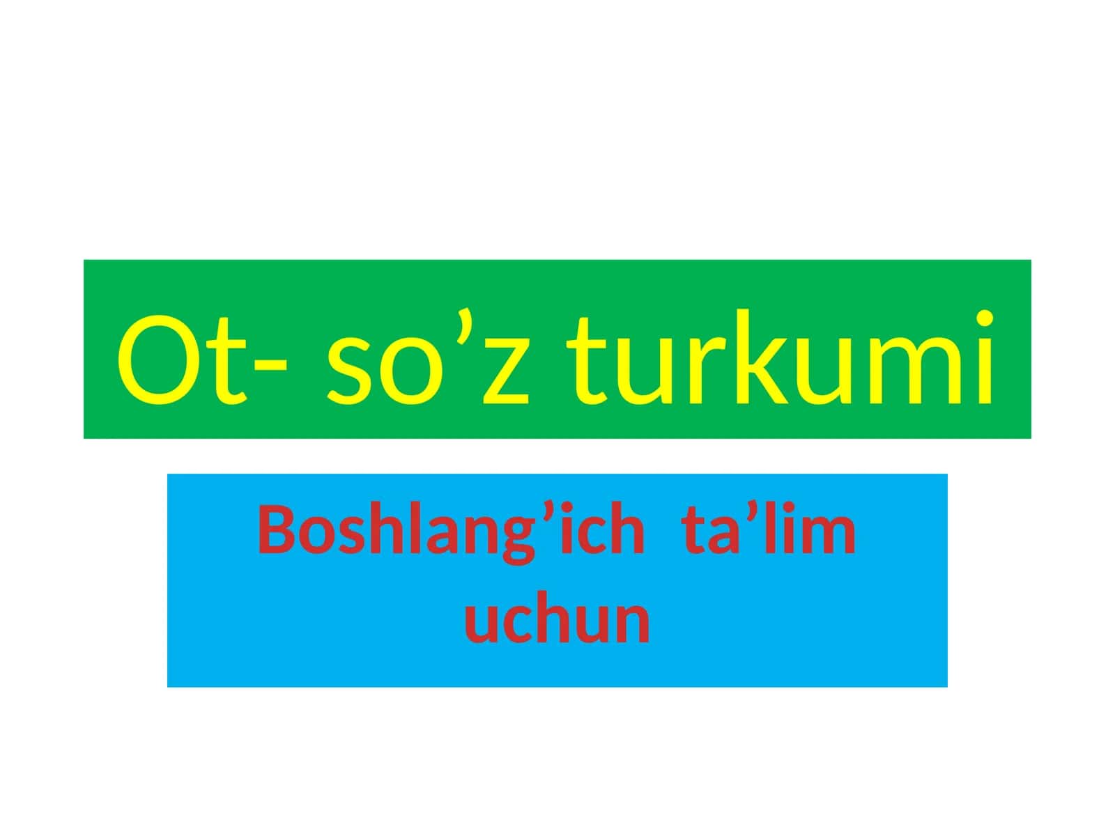 Ot-so’zturkumi 1