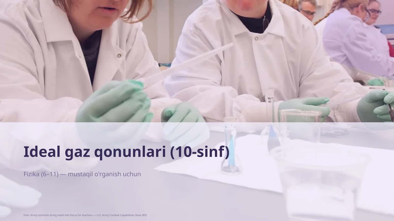 Ideal gaz qonunlari (10-sinf) 1