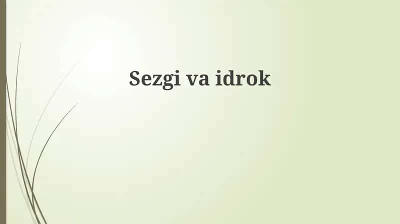 Intuitsiya va Idrok 1