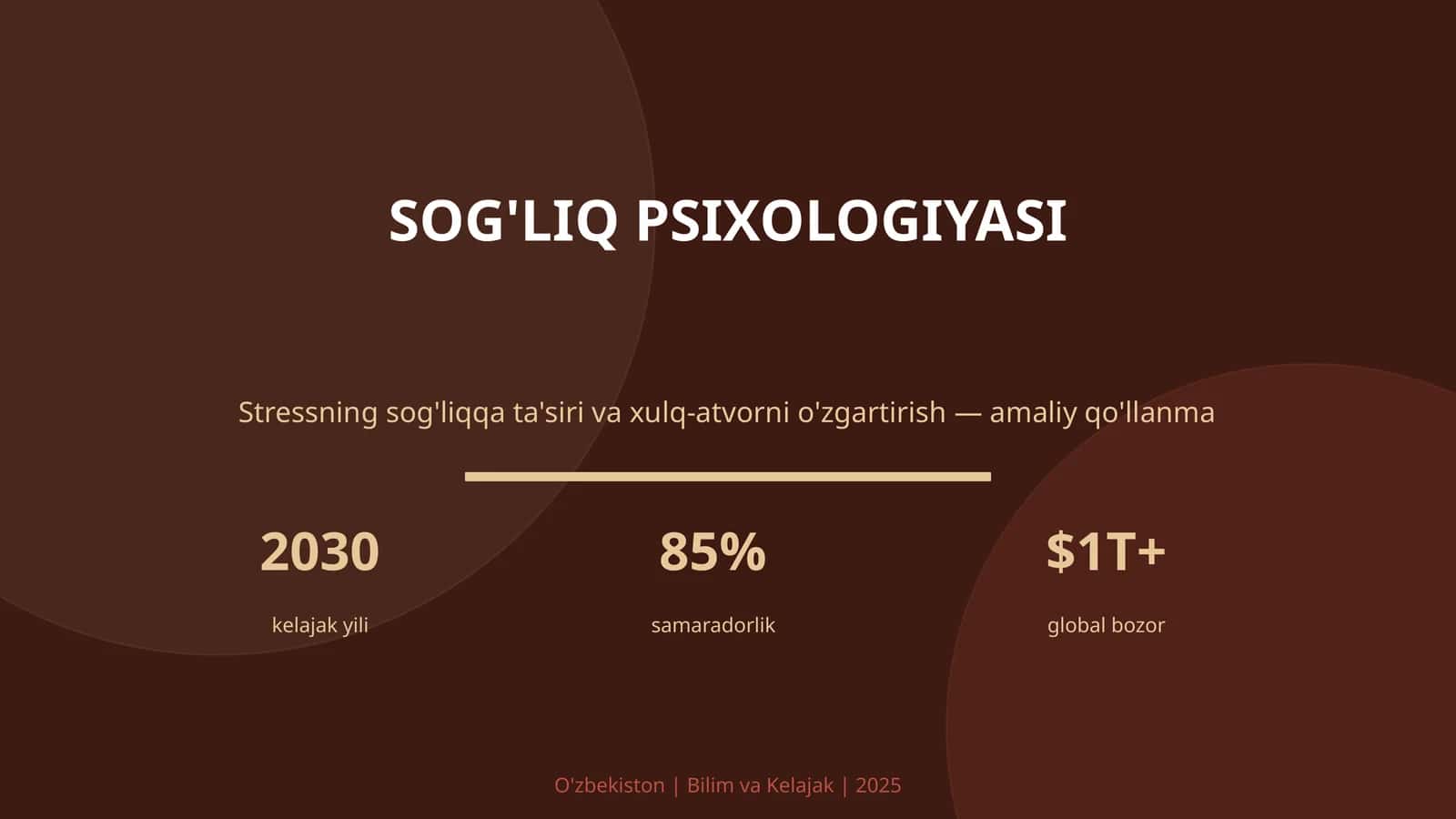 SOG'LIQ PSIXOLOGIYASI 1