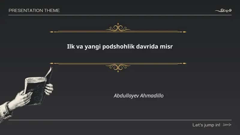 Ilk va yangi podshohlik davrida misr 1