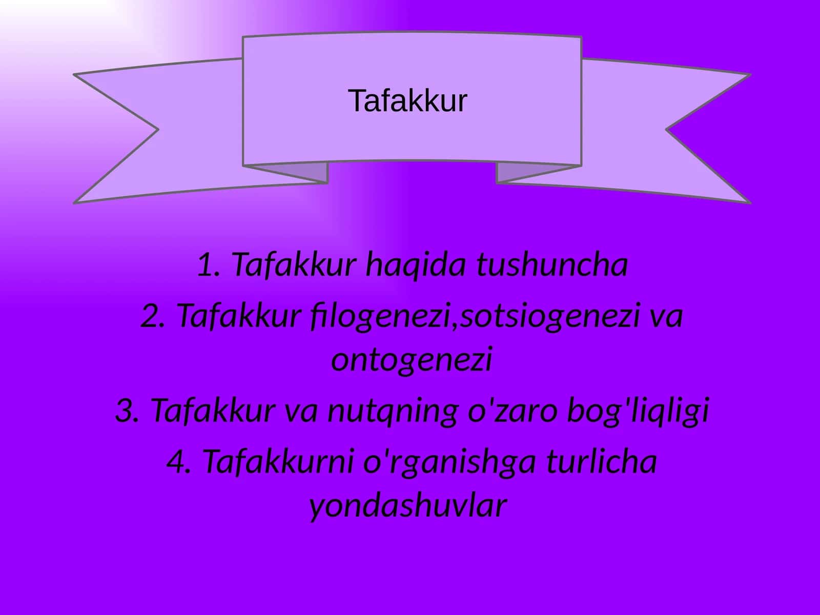 Tafakkur 1