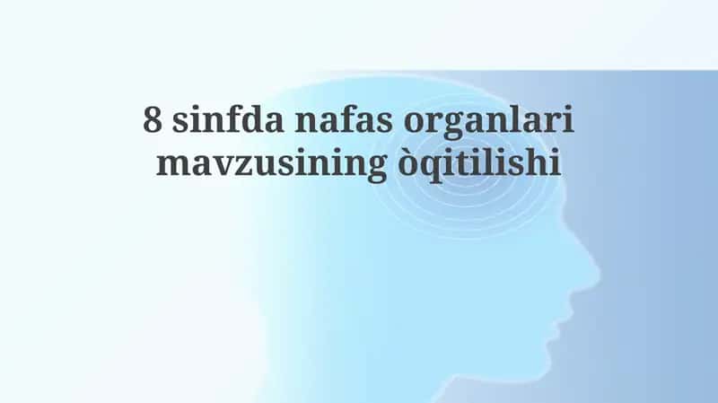 Nafas olish organlarim 1