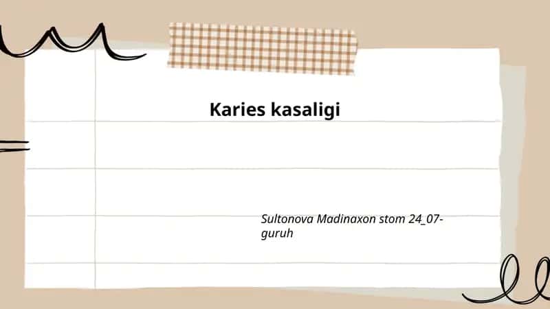 Karies kasalligi 1