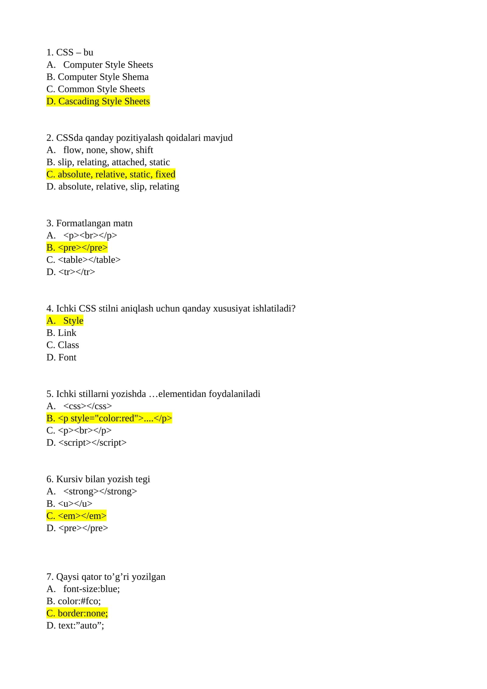 Formatlangan matn 1