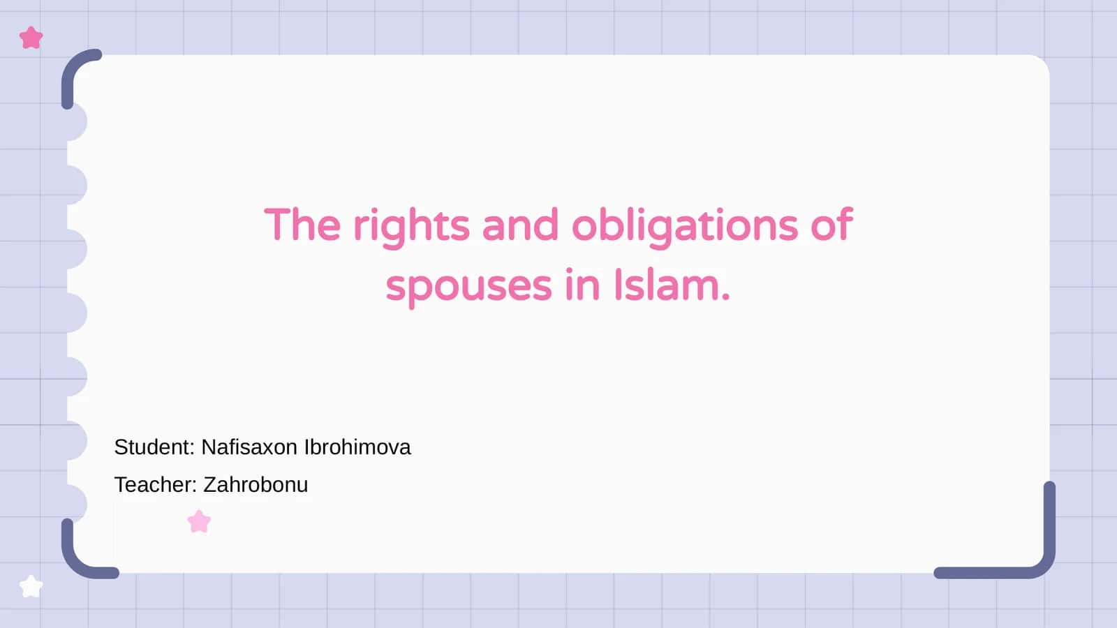 Rights and Obligations of Spouses in Islam 1