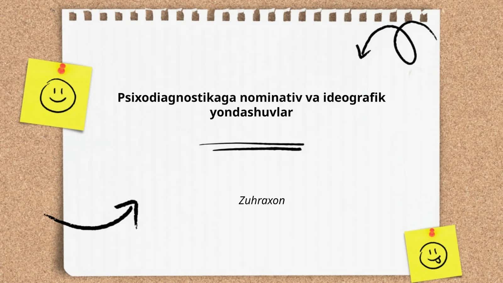 Psixodiagnostikaga nominativ va ideografik yondashuvlar 1