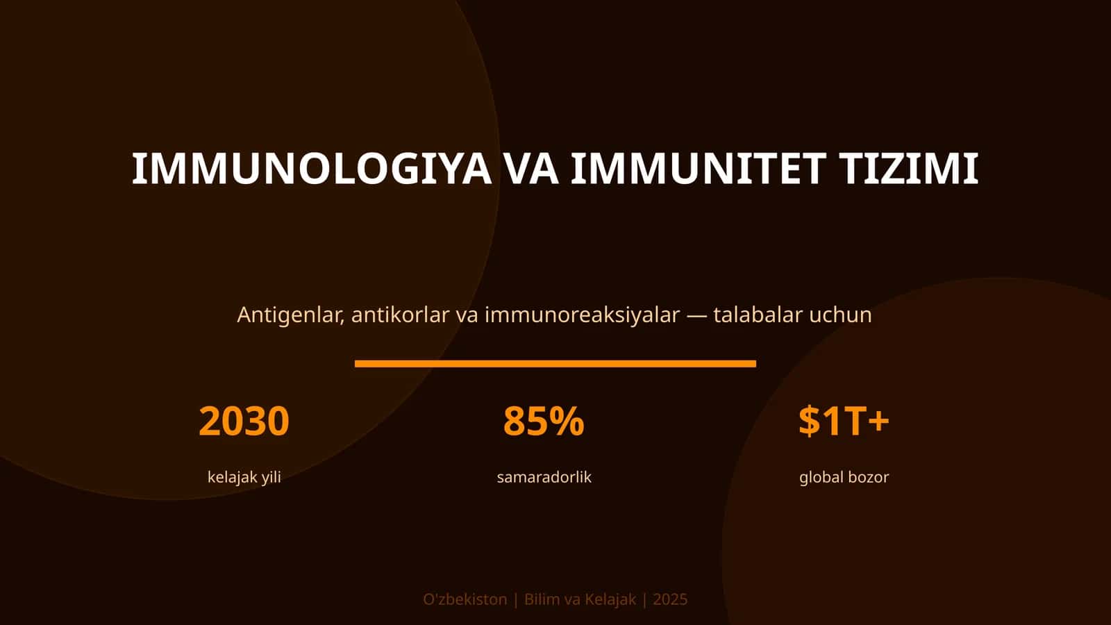 IMMUNOLOGIYA VA IMMUNITET TIZIMI 1