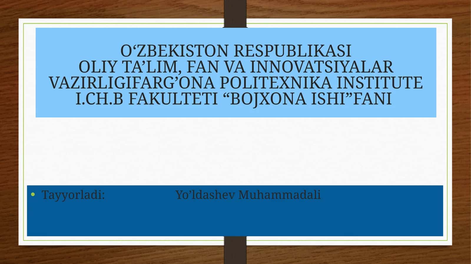 BOJXONA ISHI 1