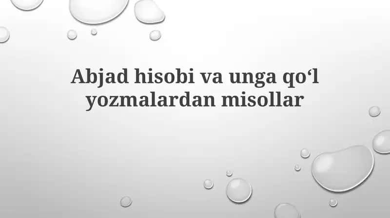 Abjadhisobivaungaqoʻlyozmalardanmisollar 1