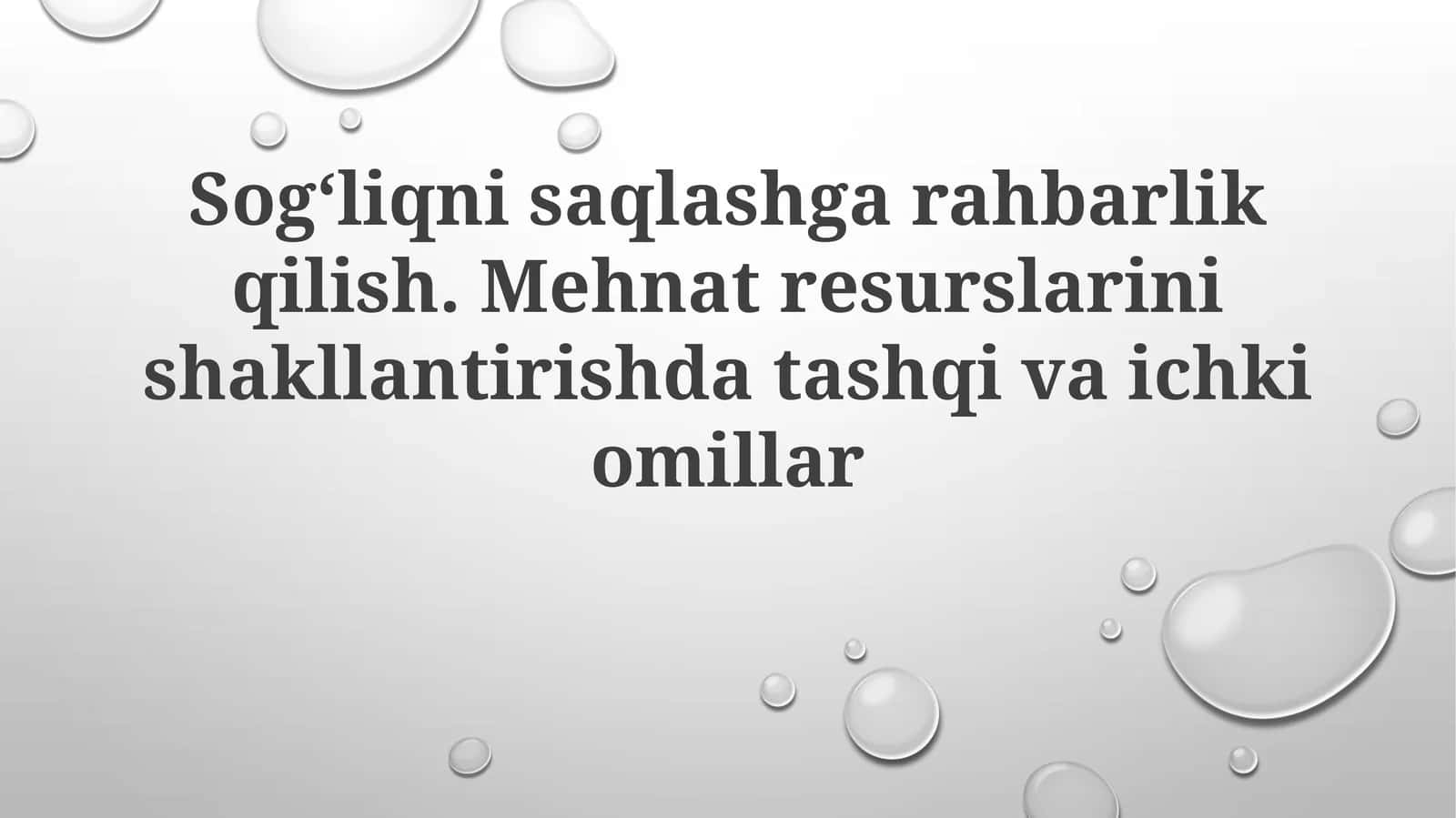 Sogʻliqnisaqlashgarahbarlikqilish 1