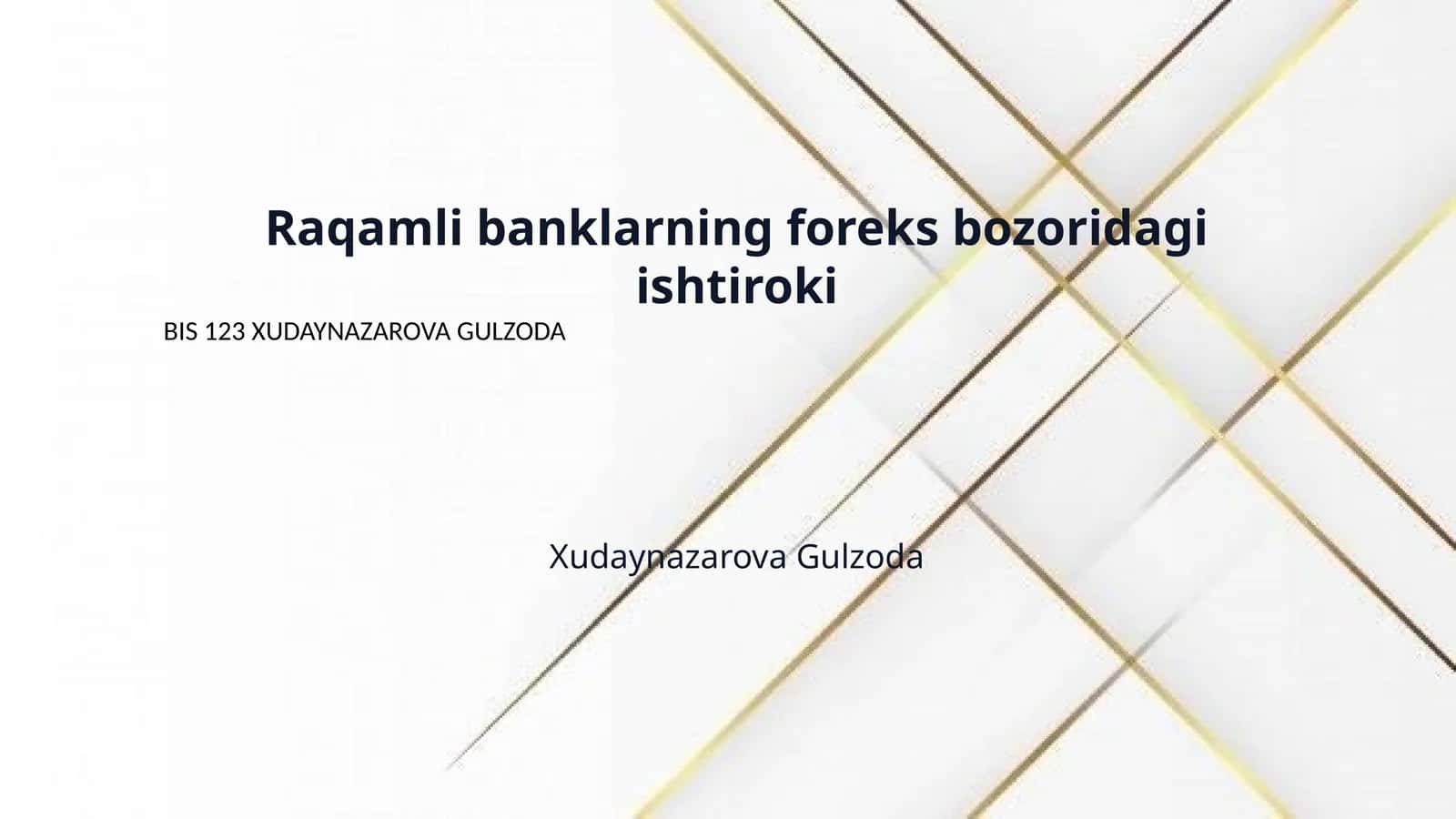 Raqamli banklarning foreks bozoridagi ishtiroki 1