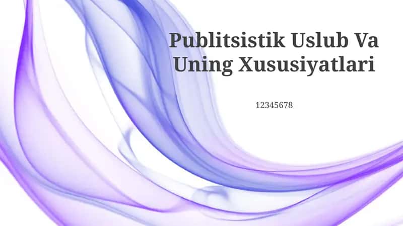 Publitsistik Uslub Va Uning Xususiyatlari 1