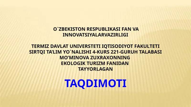 O'zbekiston tabiiy gorliklari 1