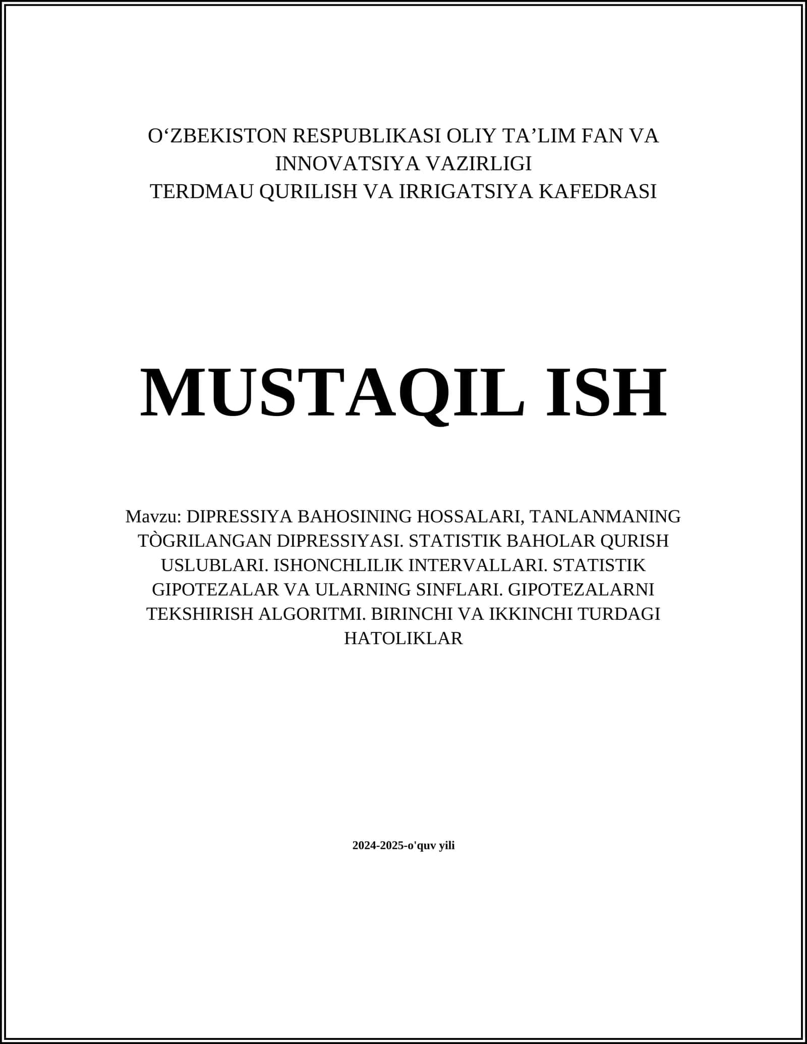 DIPRESSIYA BAHOSINING HOSSALARI 1