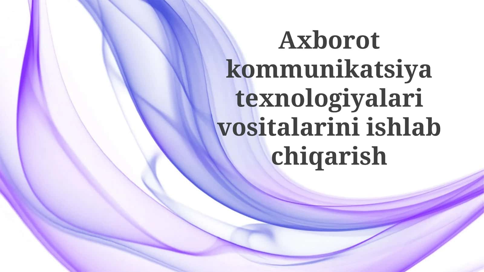 Tarmoq infrastrukturani loyihalash 1