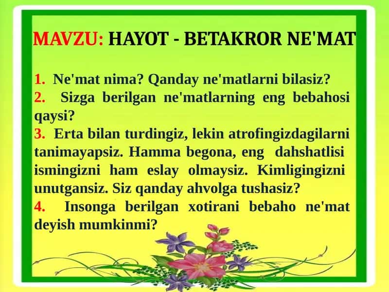 HAYOT - BETAKROR NE'MAT 1
