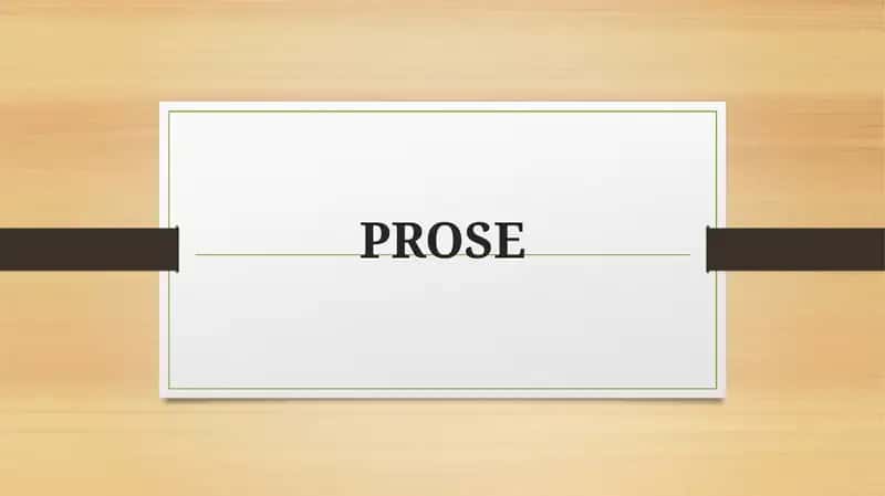 Prose 1