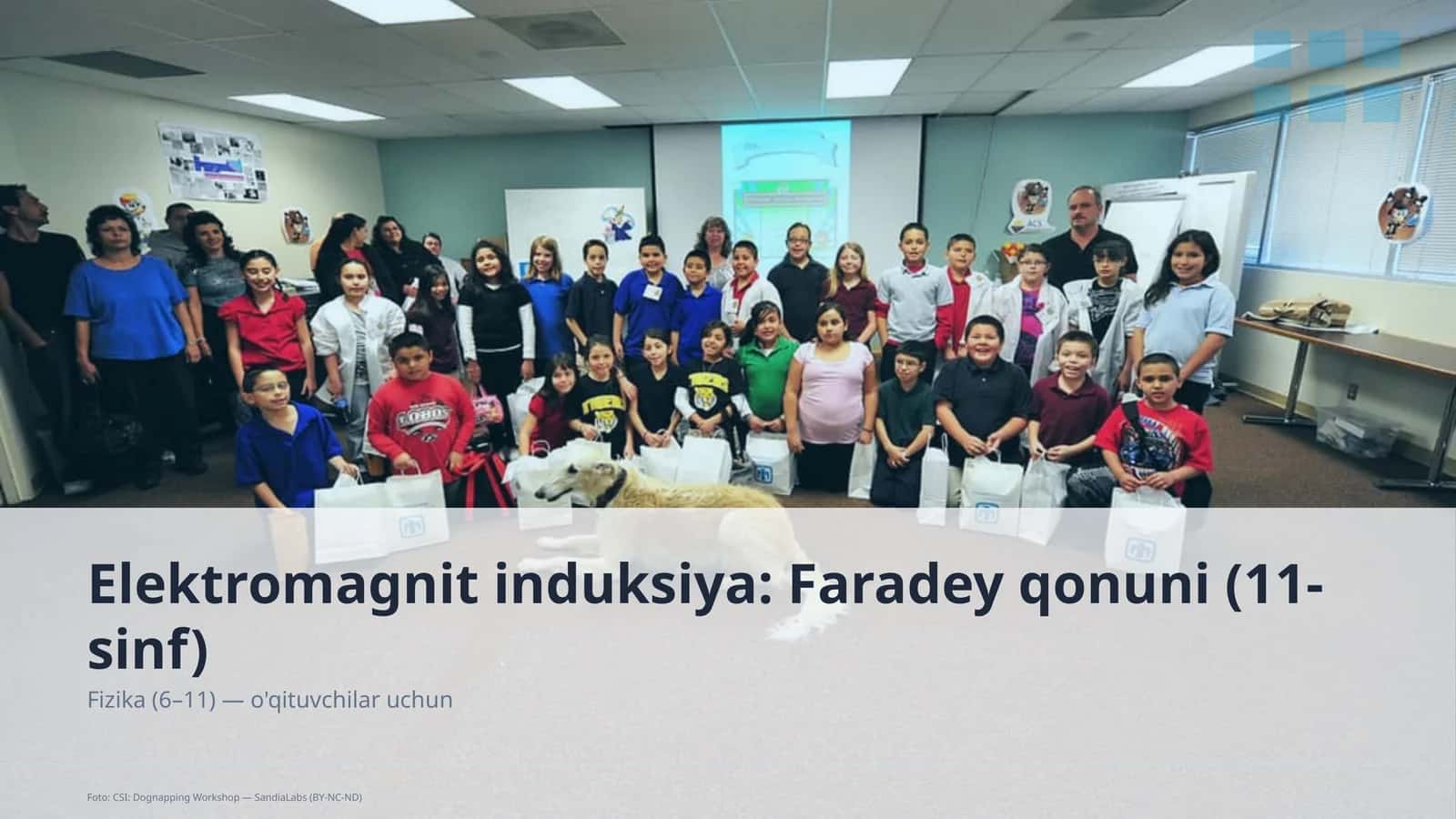 Elektromagnit induksiya: Faradey qonuni (11-sinf) 1