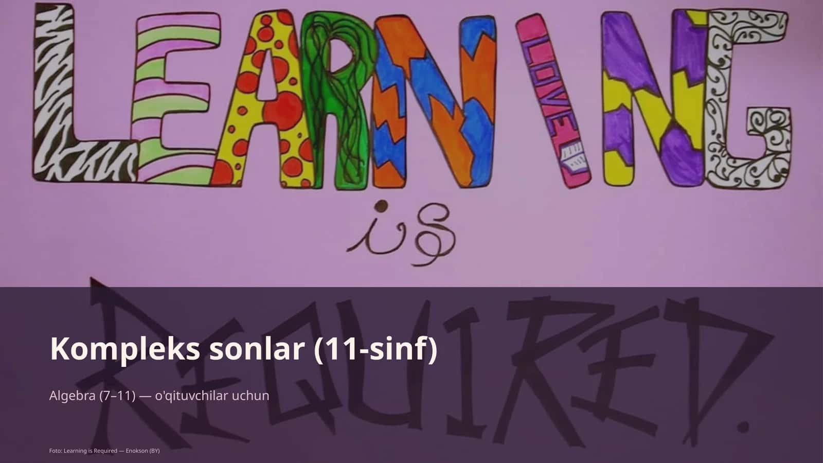 Kompleks sonlar (11-sinf) 1