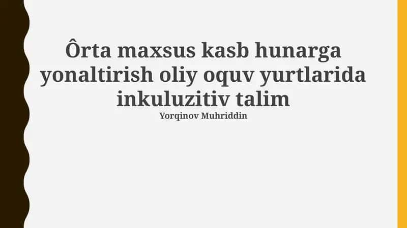 Muvaffaqiyatli Misollar va Tajribalar 1