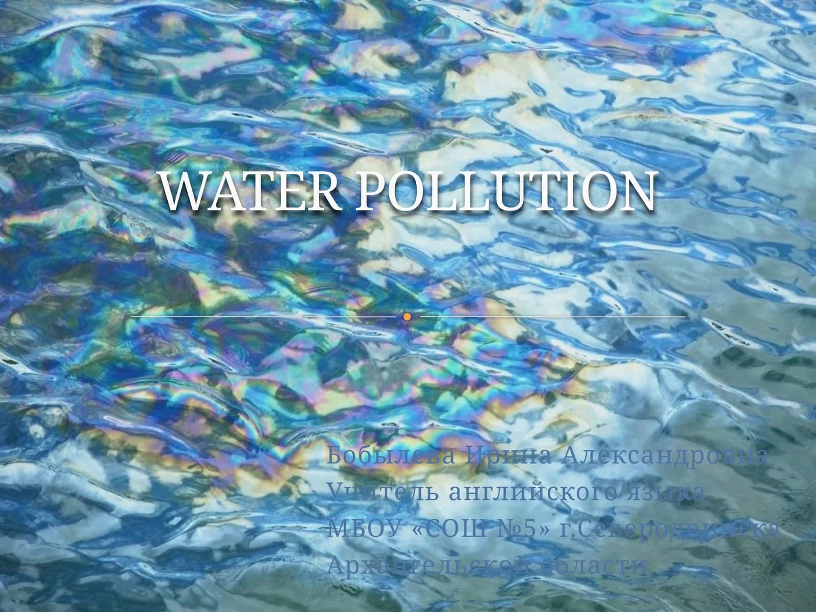 WATER POLLUTION 1