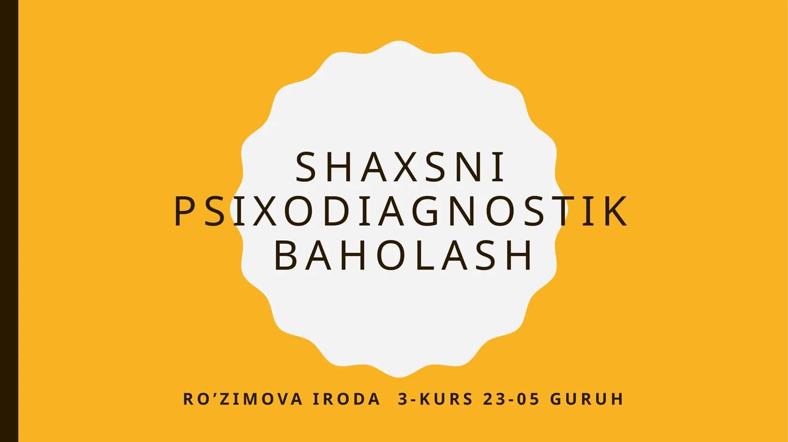 Shaxsni psixodiagnostik baholash 1
