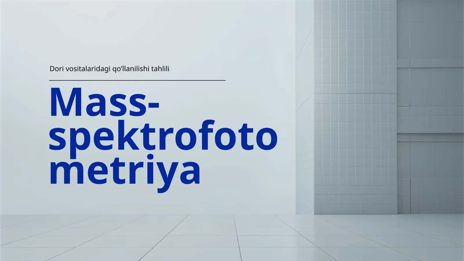 Mass-spektrofotometriya 1