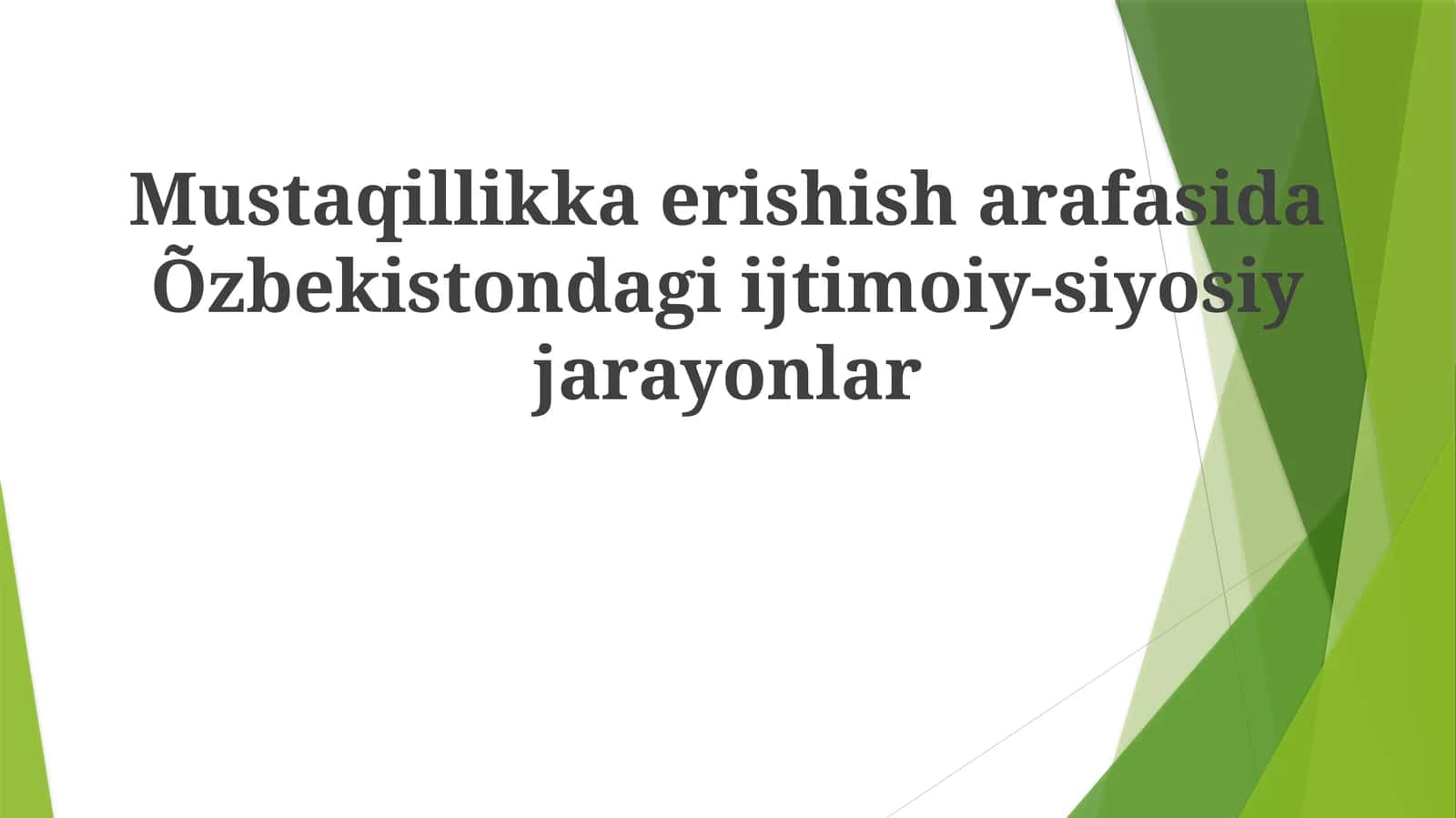 Sovet Davri Merosini Oʻzbekistonda 1