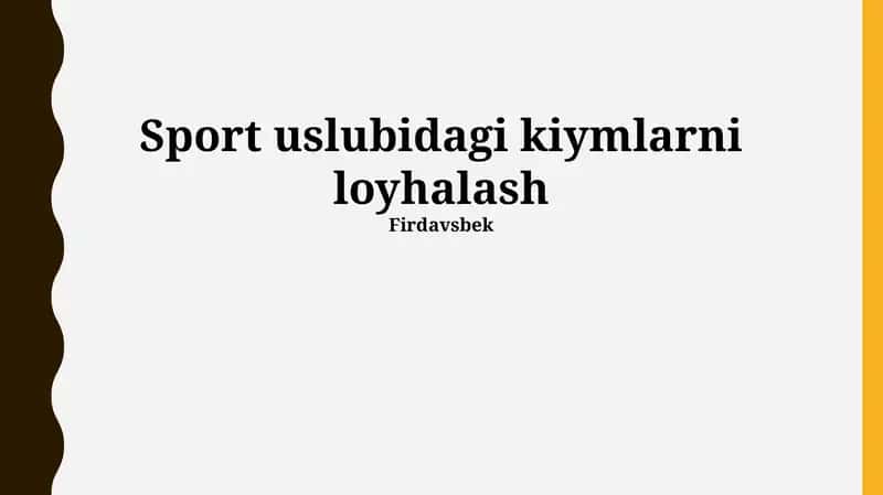 Sport kiyimlari dizayni 1