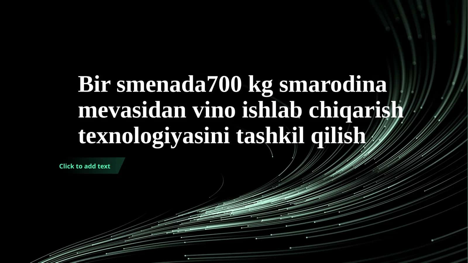 Smorodina Vino ishlab chiqarish texnologiyasi 1