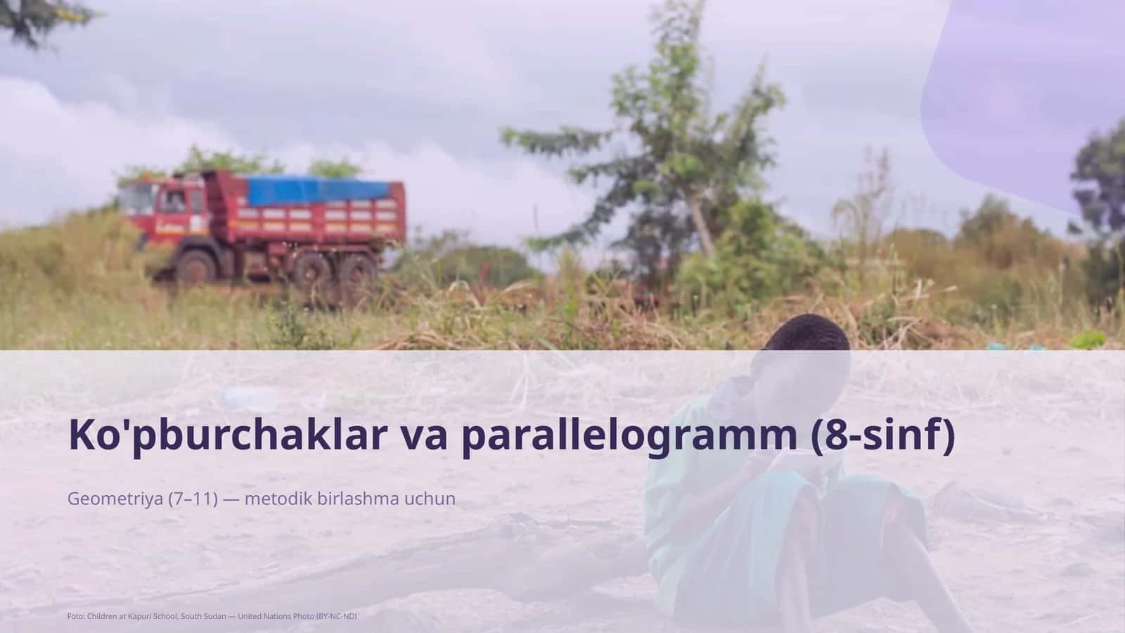 Ko'pburchaklar va parallelogramm (8-sinf) 1