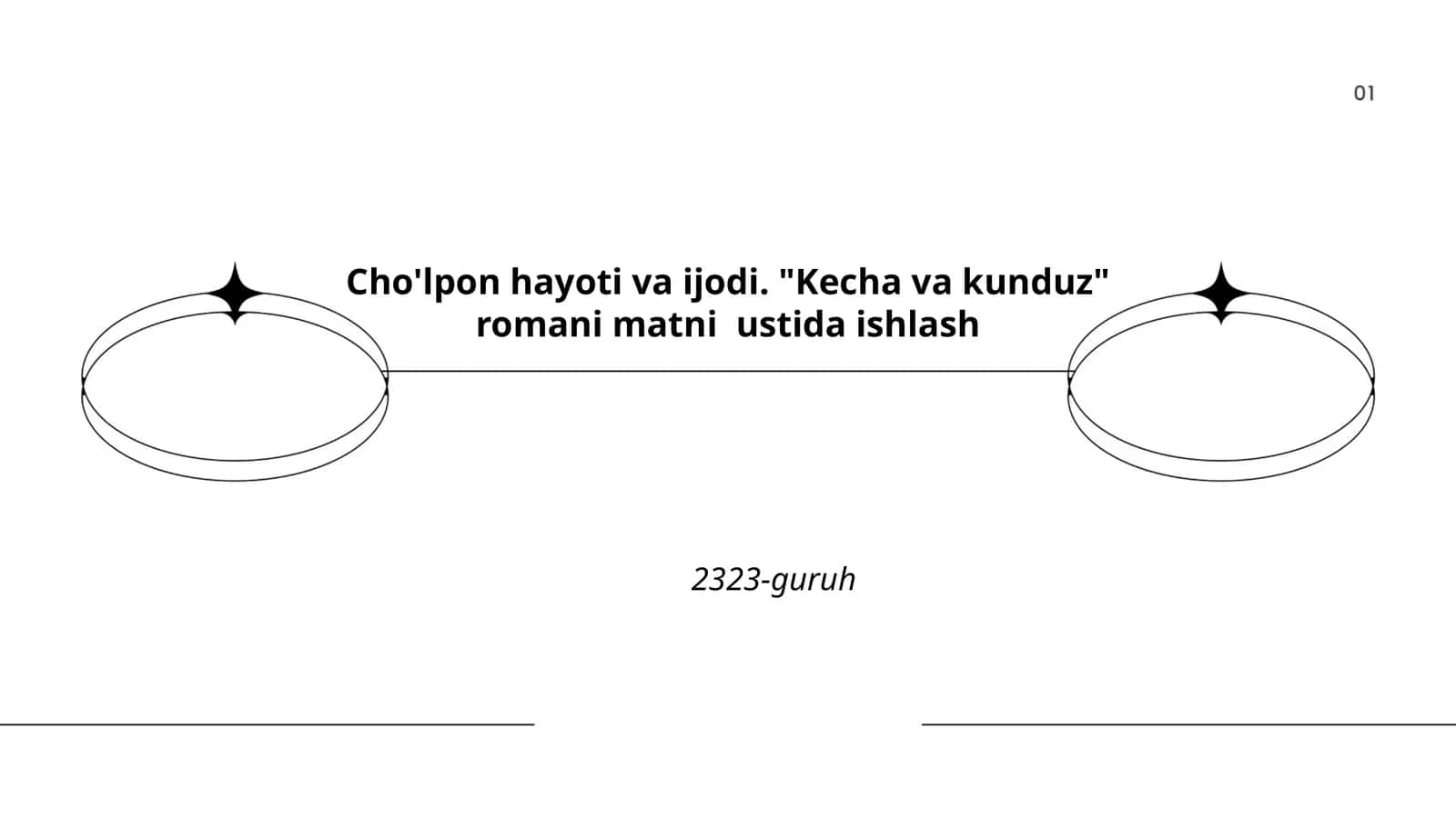Cho'lpon hayoti va ijodi. "Kecha va kunduz" romani 1