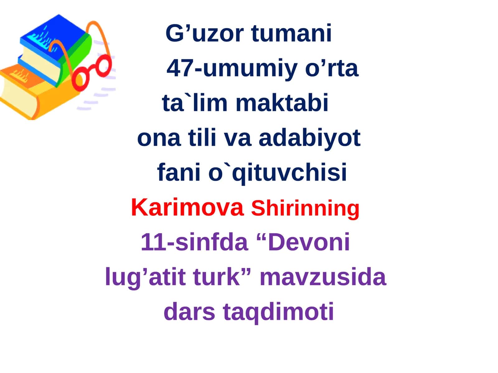 11-sinf Adabiyot fanidan Devoni lug'atit turk dars taqdimot 1