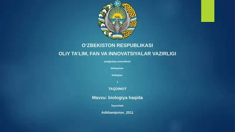 biologiya haqida 1