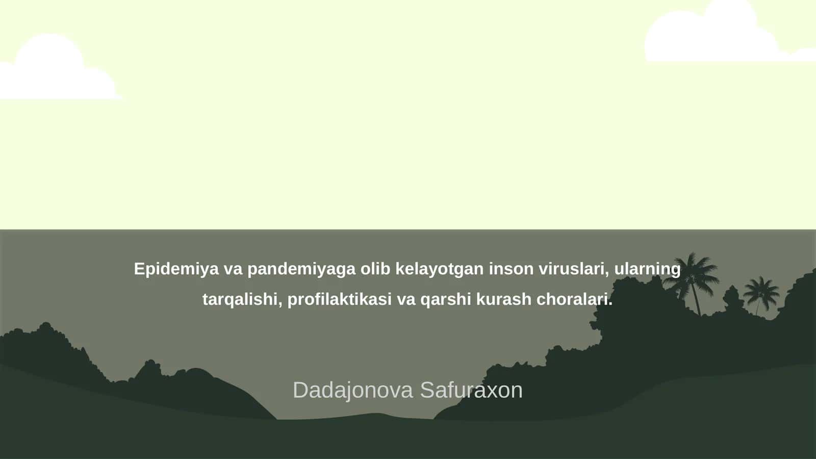 Dadajonova Safuraxon 1