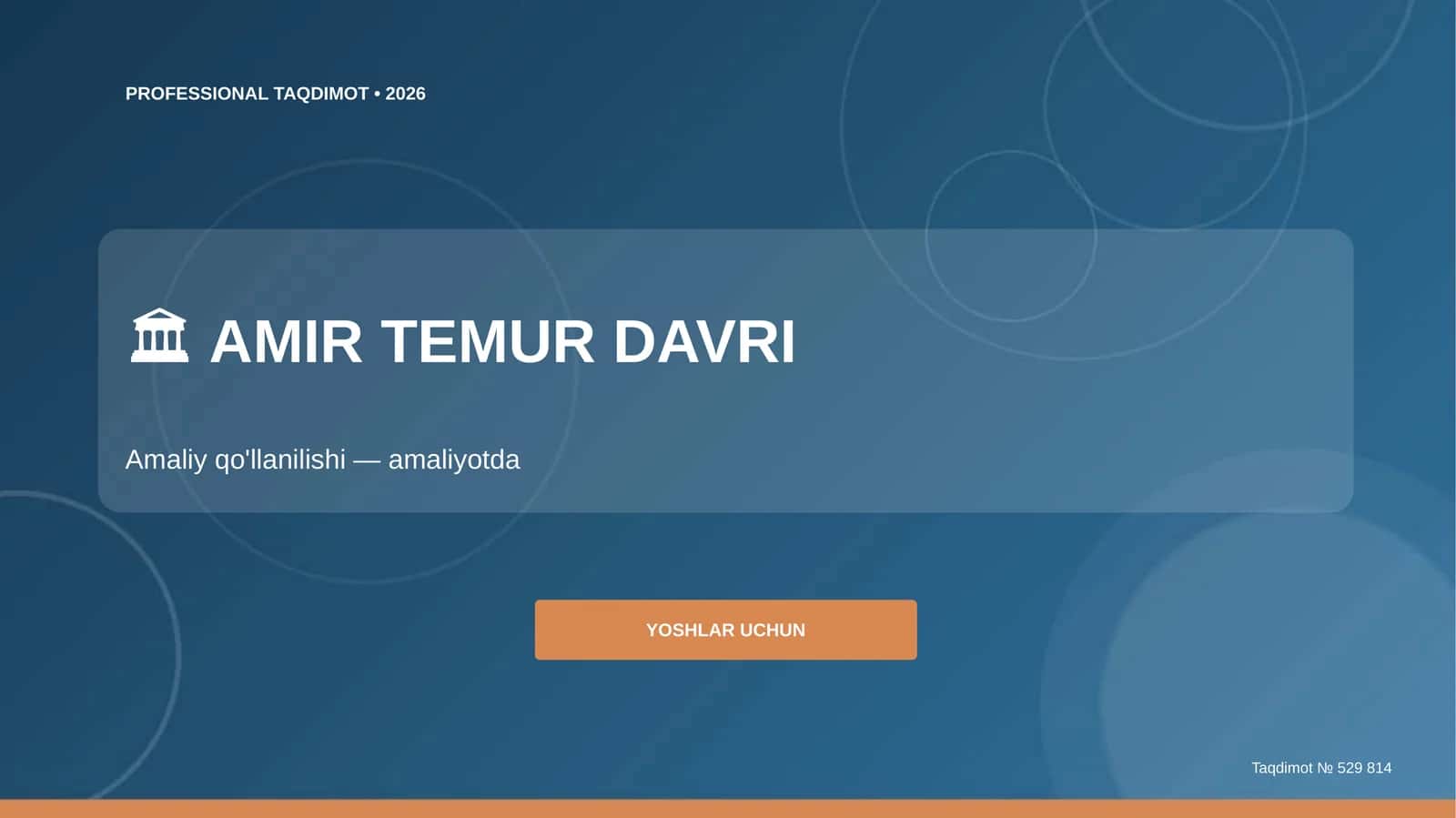 PROFESSIONAL TAQDIMOT • 2026 1