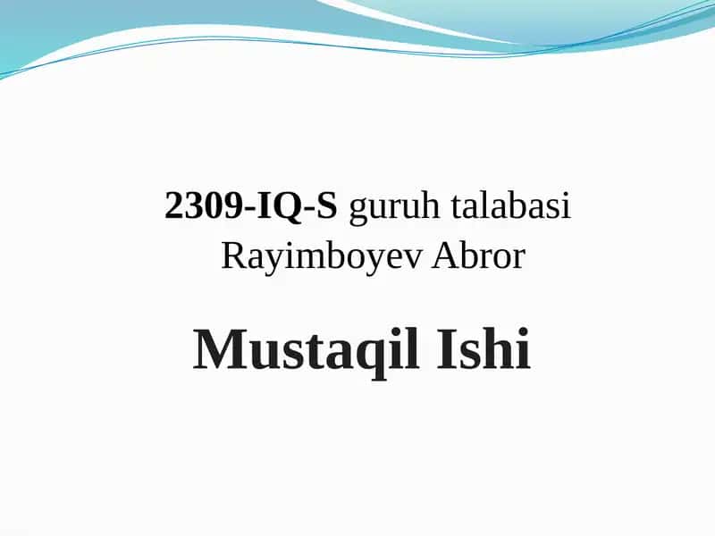 Kichik biznes va xususiy tadbirkorlikni qo'llab-quvvatlash 1