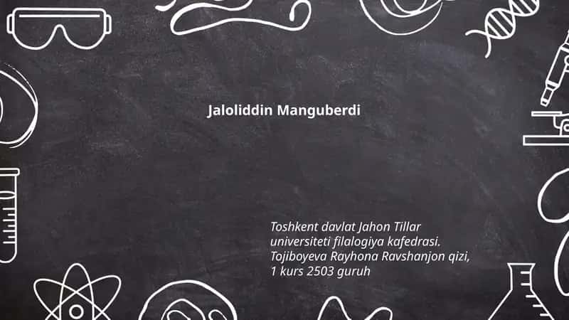 Jaloliddin Manguberdiyning hayoti va erta yillari 1