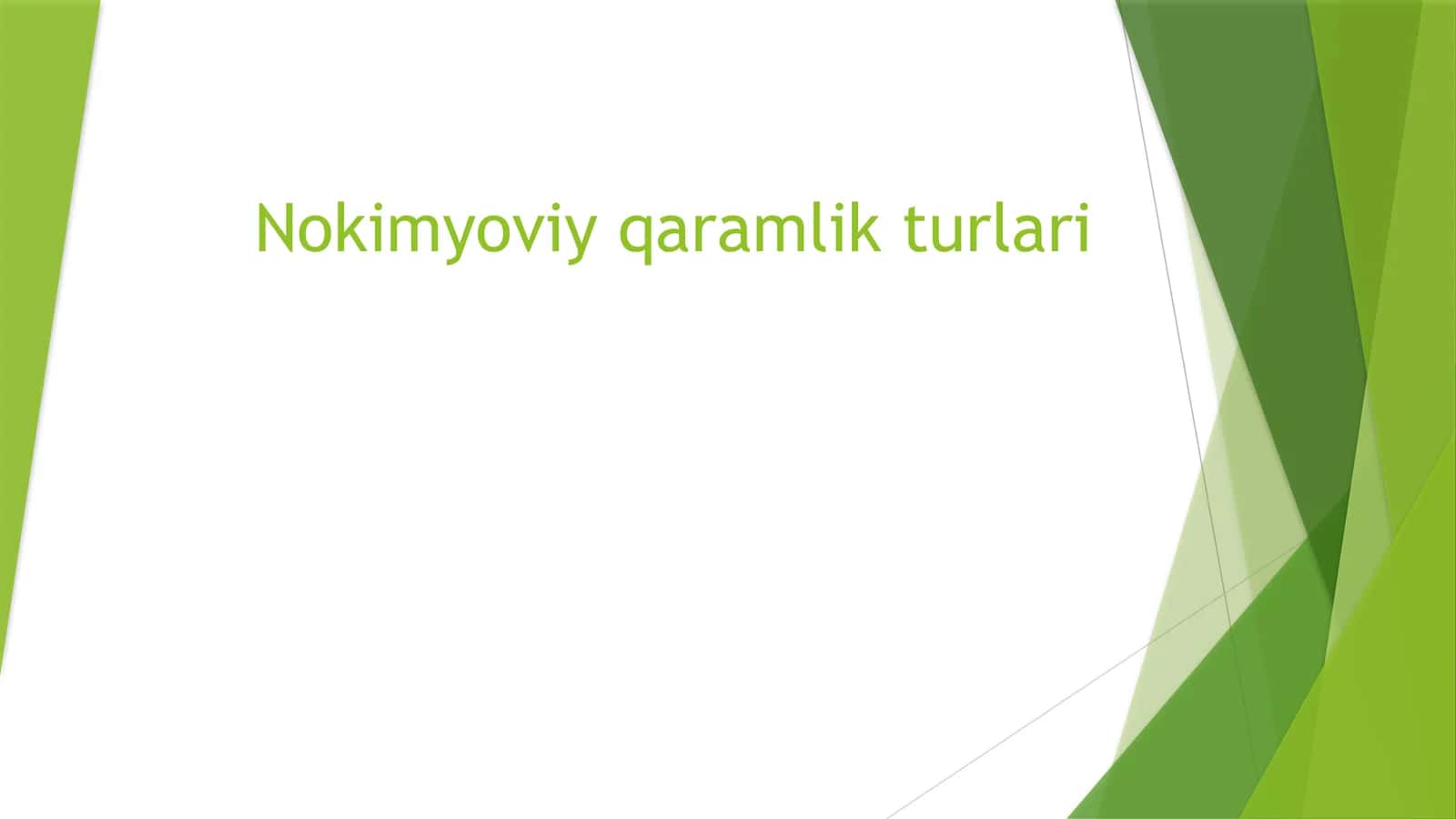 Nokimyoviy qaramlik turlari 1