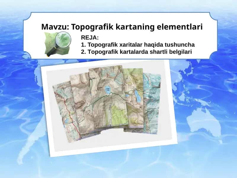 Topografik kartalar haqida 1