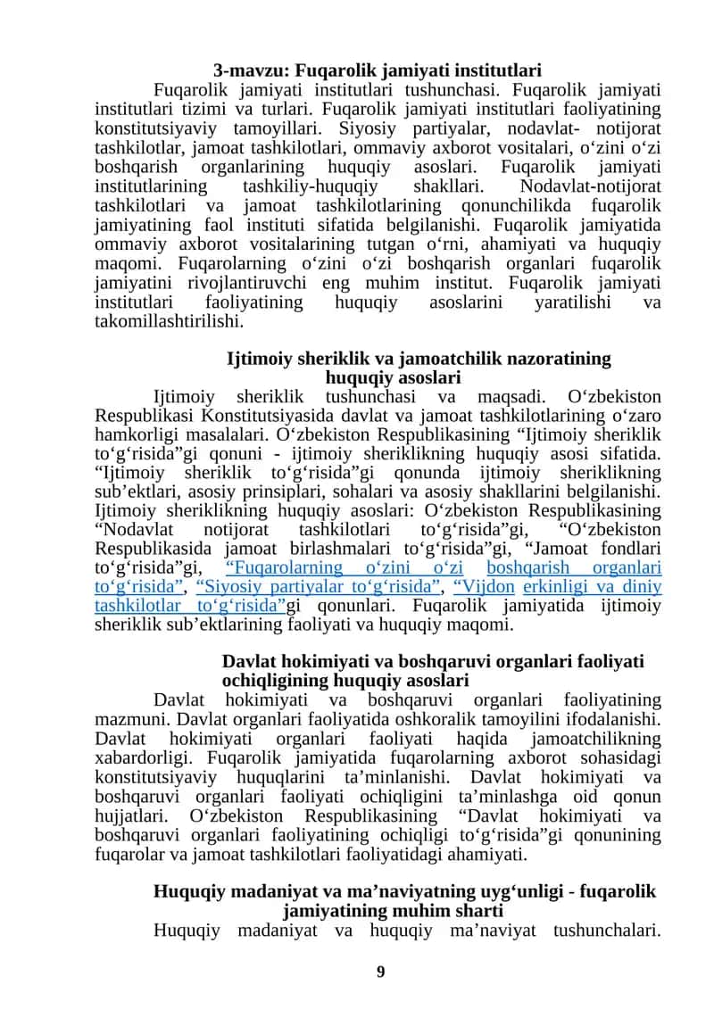 Fuqarolik jamiyati institutlari 1