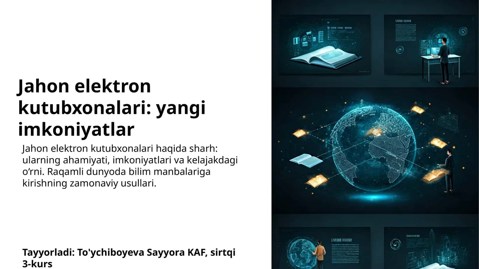 Jahon elektron kutubxonalari: yangi imkoniyatlar 1