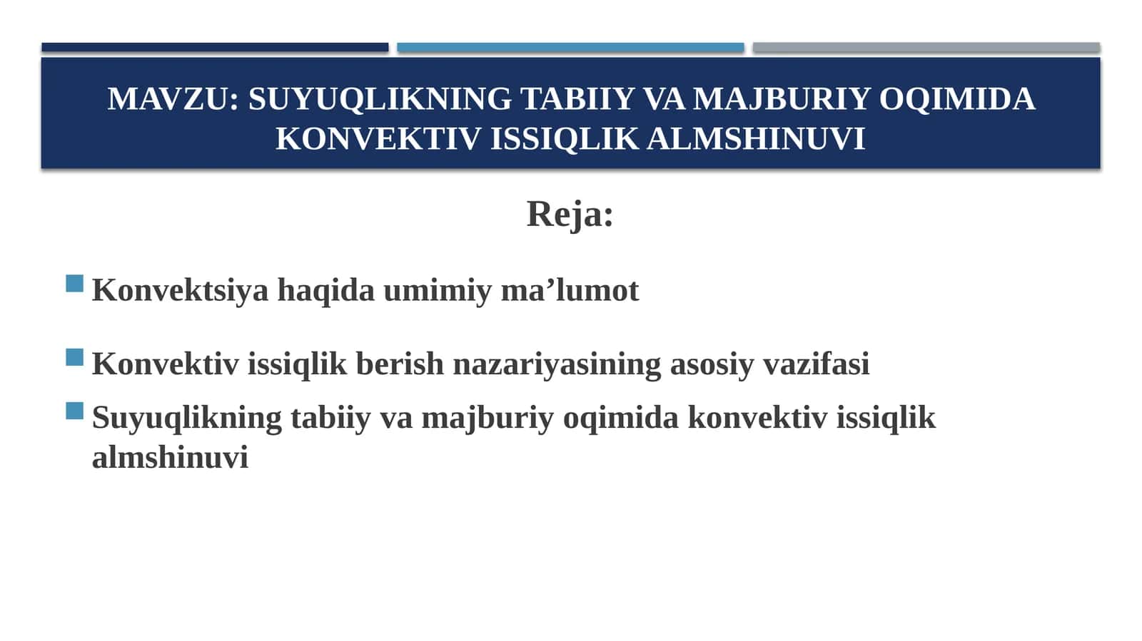 Konvektsiya haqida umimiy ma’lumot 1