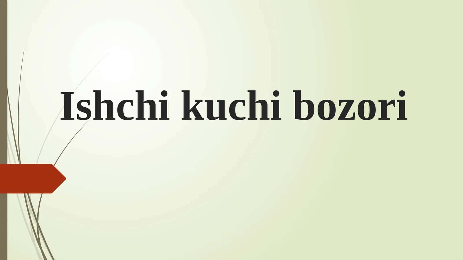 Ishchi kuchi bozori 1