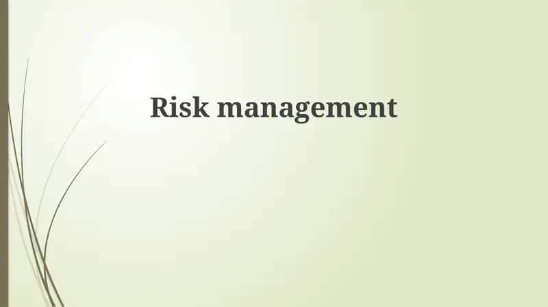 Risk Management 1