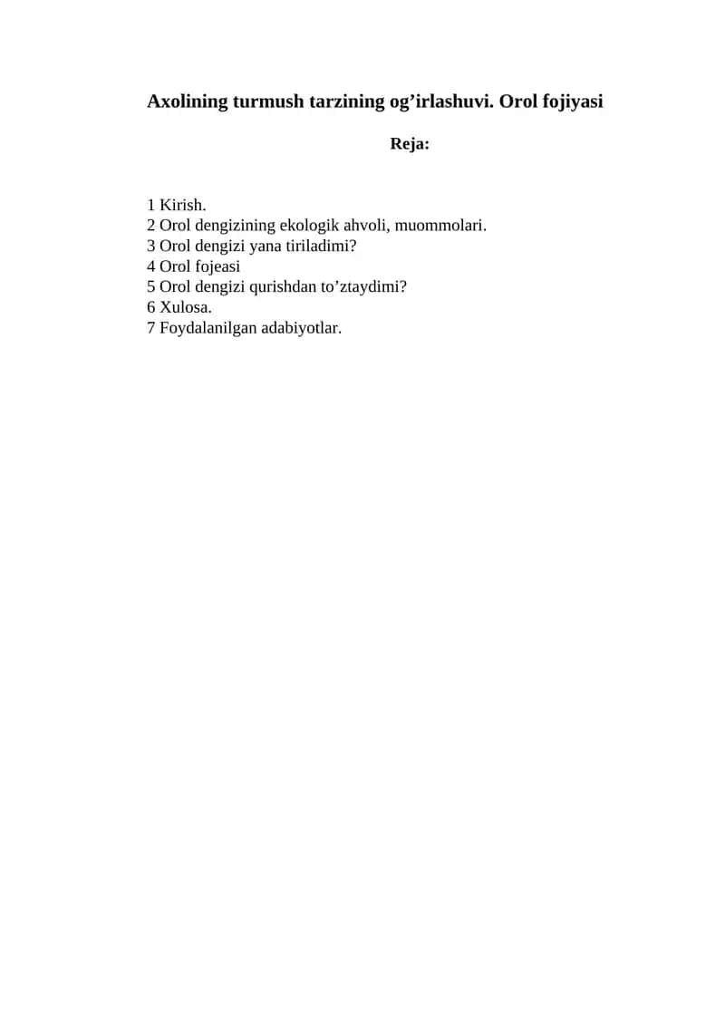 Orol dengizi ekologik ahvoli 1